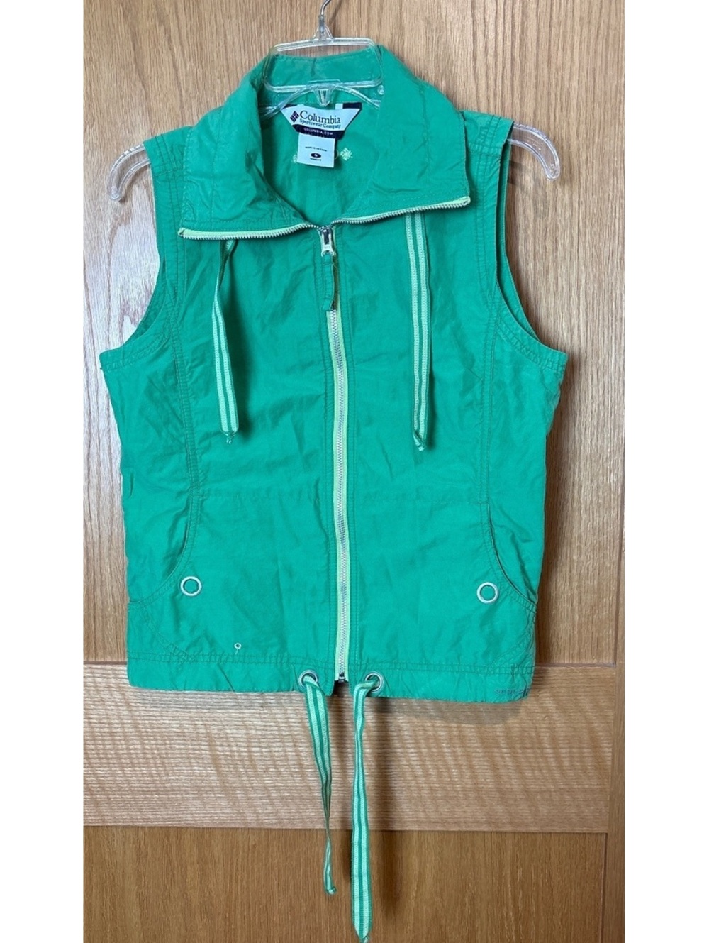 Columbia Women's Green Cotton Nylon Vest Size S